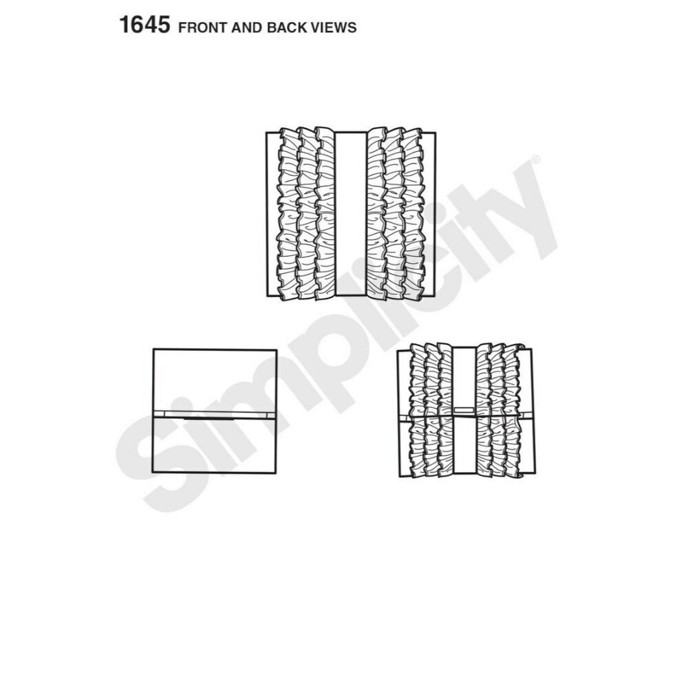 Simplicity Sewing Pattern 1645 Pillow‎ Detachable Ruffle - Picture 3 of 3